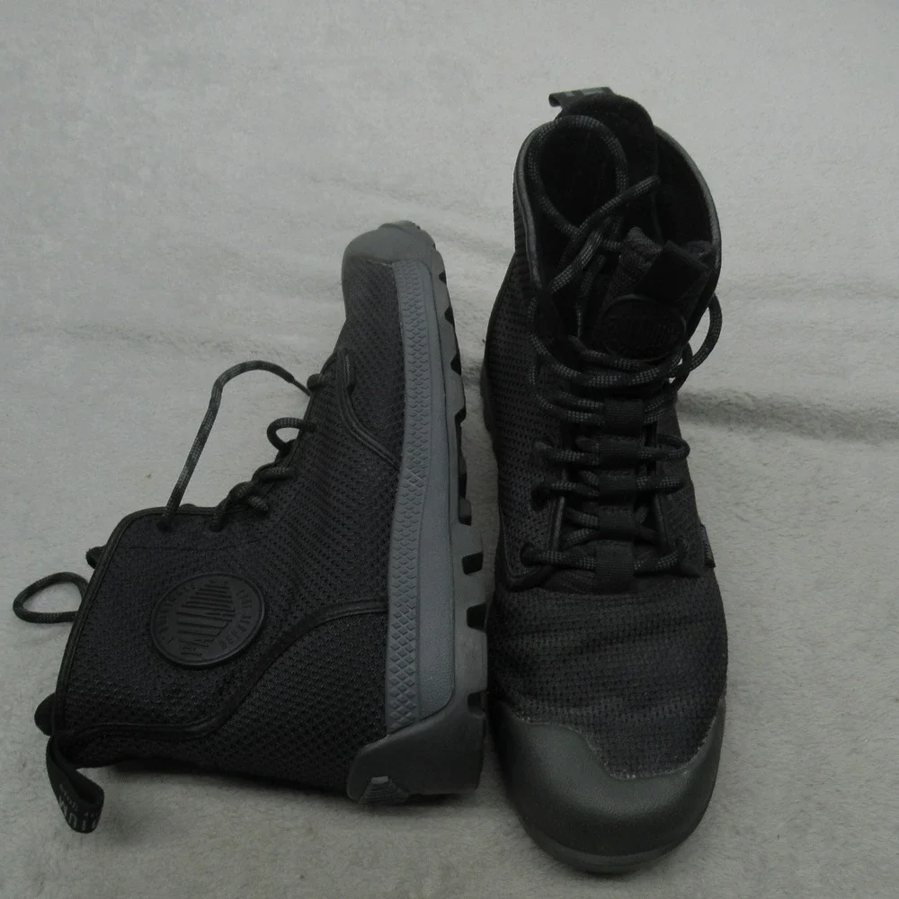 Palladium Unisex M8 W9.5 Combat Boots Black PampaTech HI TX‎ Tactical Utility